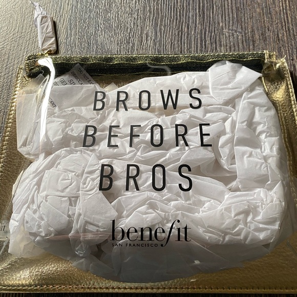 NIP NWT Benefit Cosmetic Bag Brows Before Bro’s💄 - Picture 2 of 5